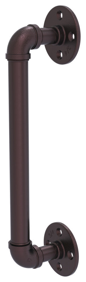 Pipeline Door Pull, Antique Bronze, 18"