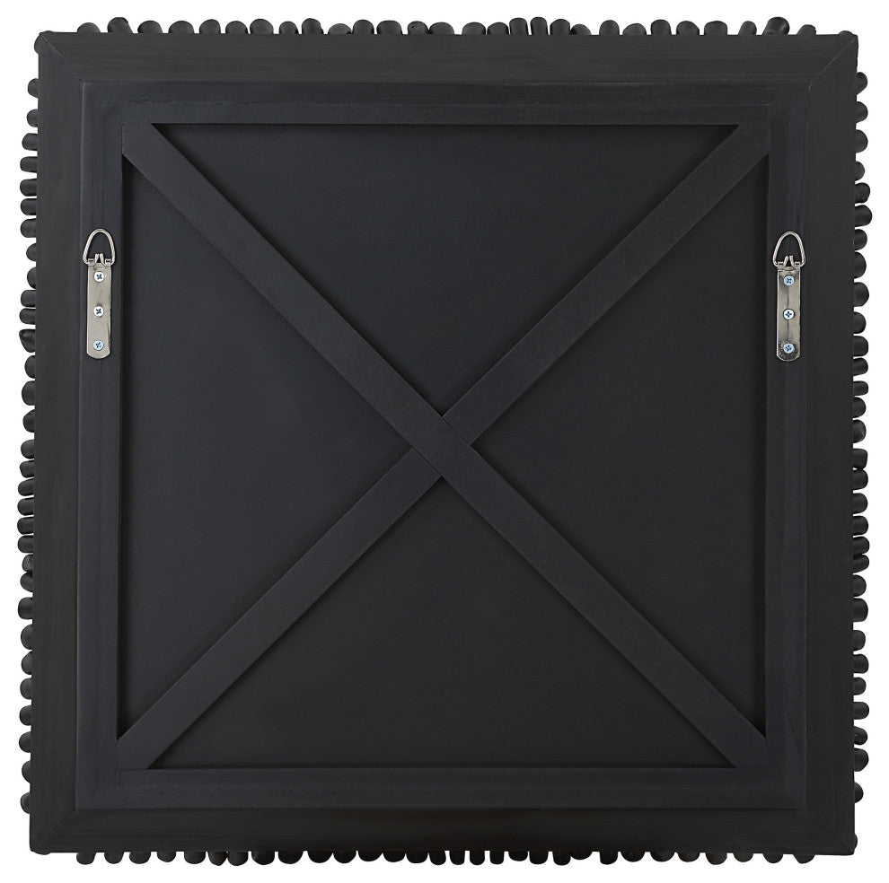 Uttermost Portside Black Wood Wall Panel