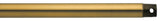 Fan Down Rod 48", Burnished Antique Brass