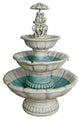 39"H Tall Romantic Lovers Under Umbrella Garden Fountain