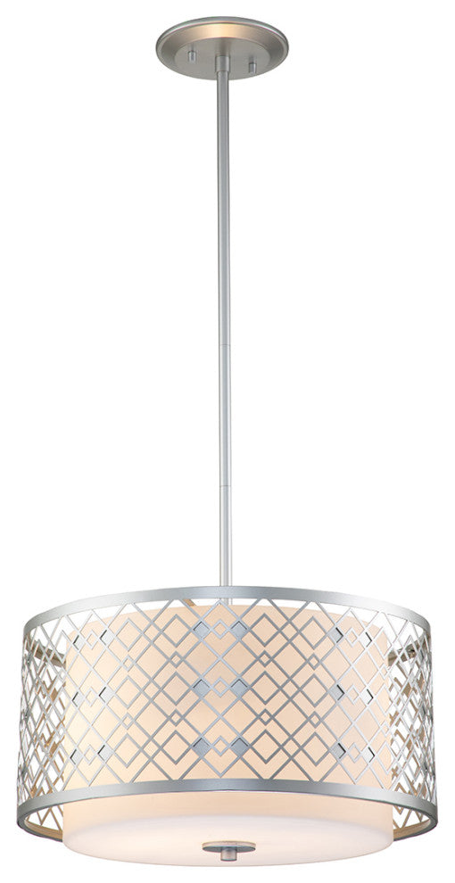 Ziggy Large Pendant in Laquered Silver
