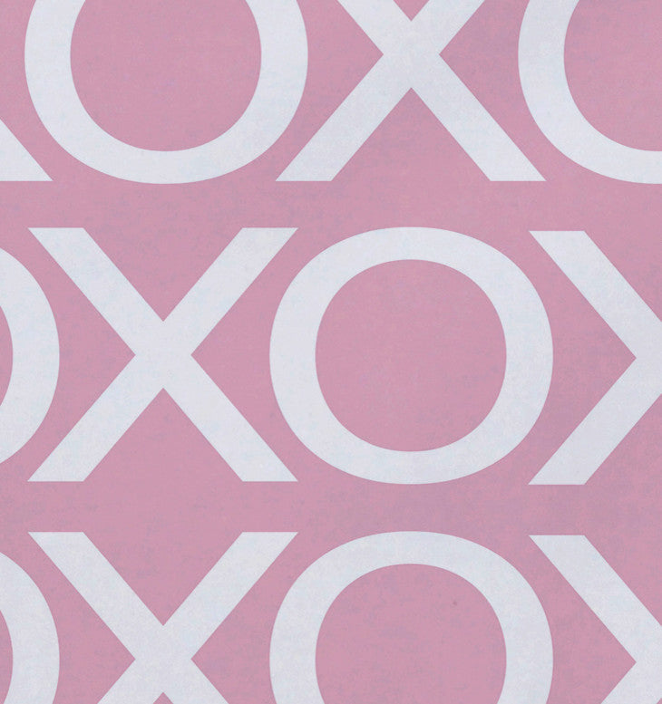 18"x14" Valentine Print Placemat, Pale Pink, Set of 4