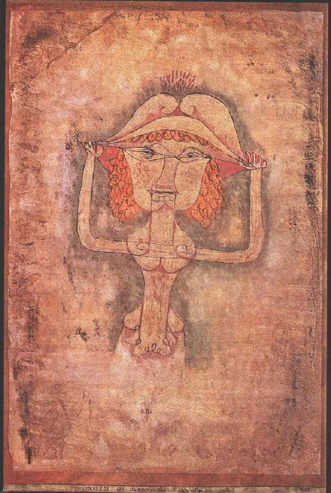 Paul Klee The Singer L Fioridigli, 18"x27" Wall Decal