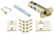 Prairie Plate With Oval Clear Crystal Knob, Polished Brass