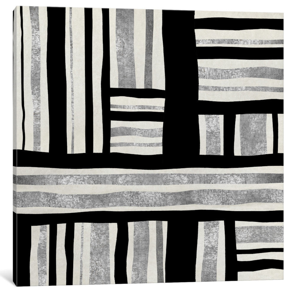 "Silver Groove II" by Ellie Roberts, Canvas Print, 18"x18"