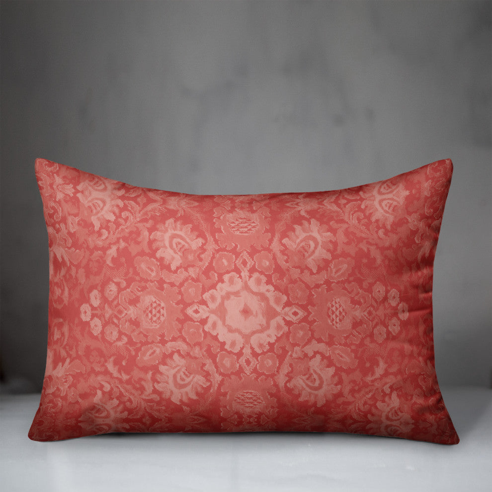 Pink Rug Pattern 14x20 Indoor / Outdoor Pillow