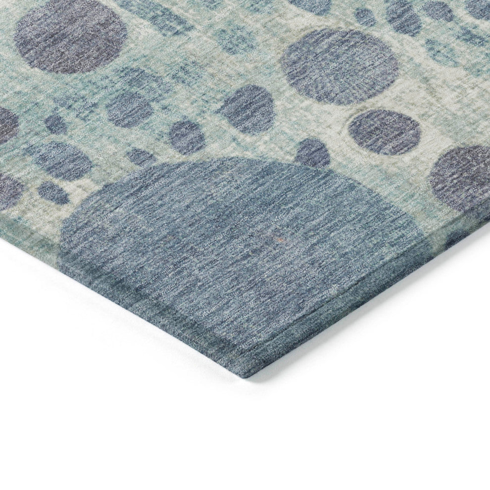 Machine Washable Indoor/Outdoor Chantille ACN1895 Denim 10' x 14' Rug