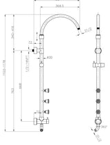 PULSE 7001-BN Bathroom Shower System In Brushed Nickel