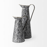 Colette Small Black/White Patterned Vase