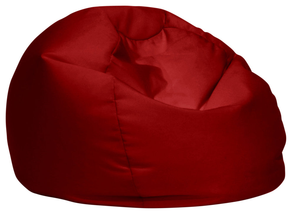 Sorra Home Crimson Indoor/Outdoor Bean Bag Chair for All Ages