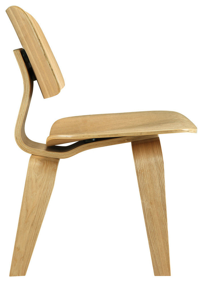 Modern Contemporary Kitchen Wood Dining Chairs Set of 6 Natural