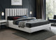 Nadia Velvet Upholstered Bed, Cream, Queen