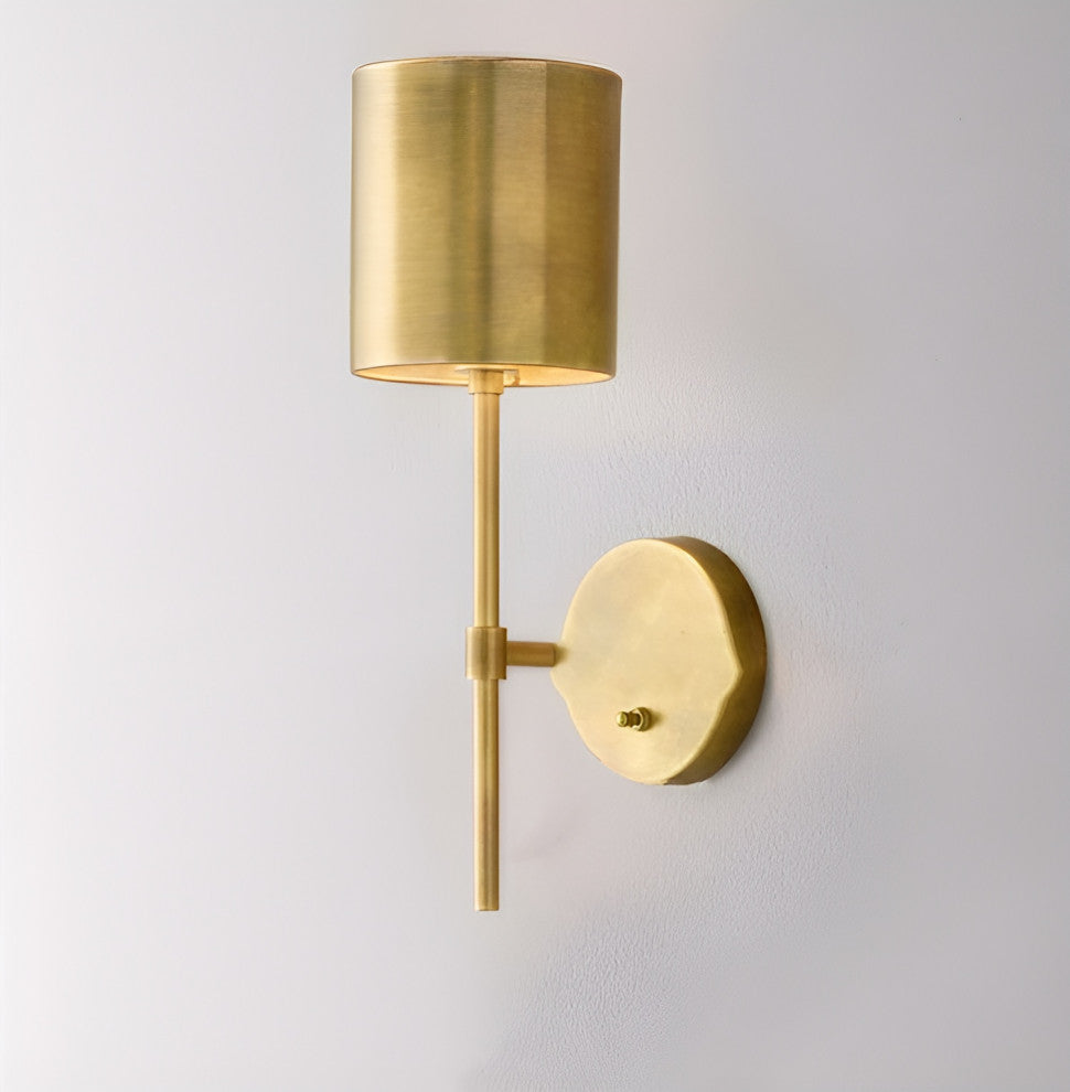 Luxury Wall Lamp in Classic European Style, Living Room, Bedroom, Vintage Copper, Warm Light
