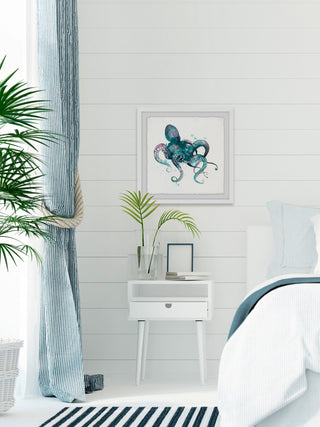 "Tentacles I" Framed Painting Print, 24"x24"