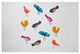 Tweets Spring Chenille Rug, Teal, 4'x6'