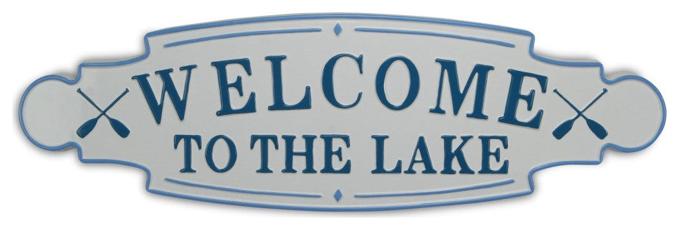 Welcome to the Lake Metal Wall Plate