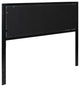 Bristol Metal Tufted Upholstered Headboard - Modern Headboard, Dark Gray, Queen