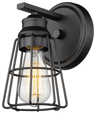 1 Light 5.5" Matte Black Sconce