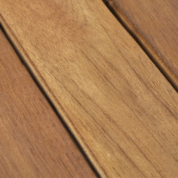 vidaxl 10-Piece Acacia Decking Tiles 11.8"x11.8" Vertical Pattern