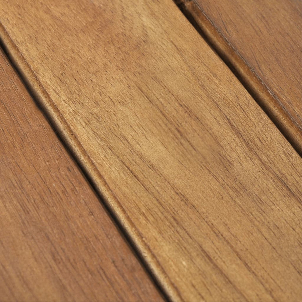 vidaxl 10-Piece Acacia Decking Tiles 11.8"x11.8" Vertical Pattern