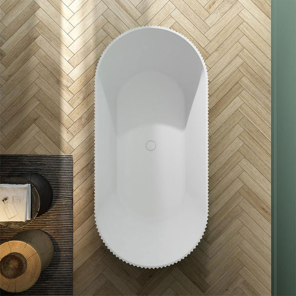 Narnia-67 V-groove Freestanding Tub