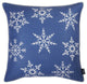 Set of 2 Blue 18" Holiday Snowflakes Throw Pillow Covers