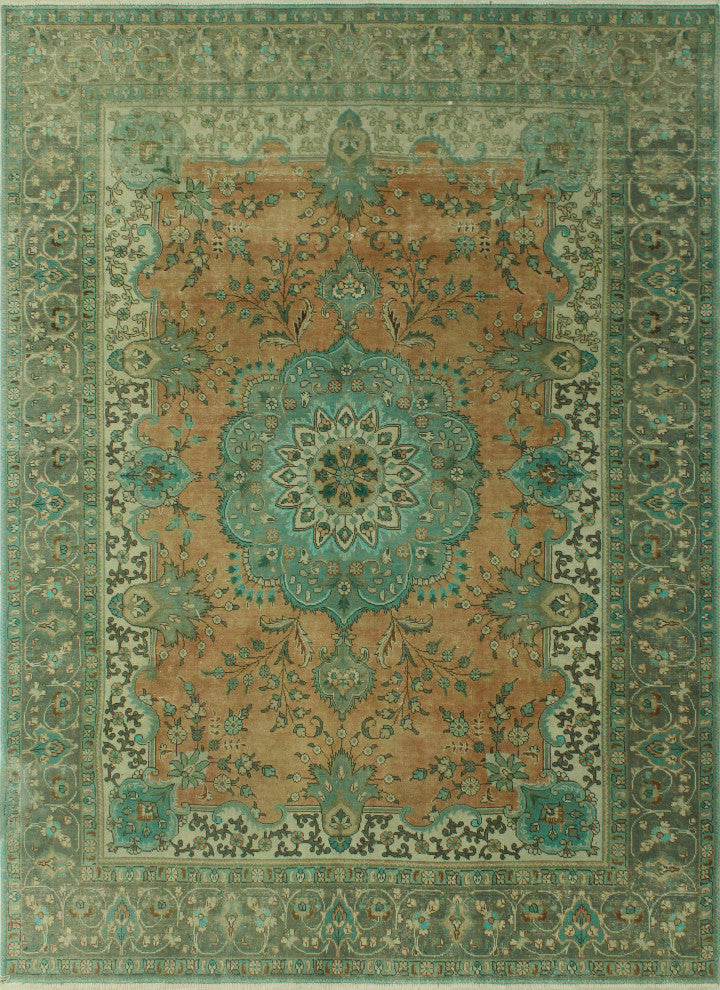 Fine Vintage Distressed Cordero Rust Rug