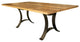 Boone Dining Table, Reclaimed Barnwood, Provincial, 48x120