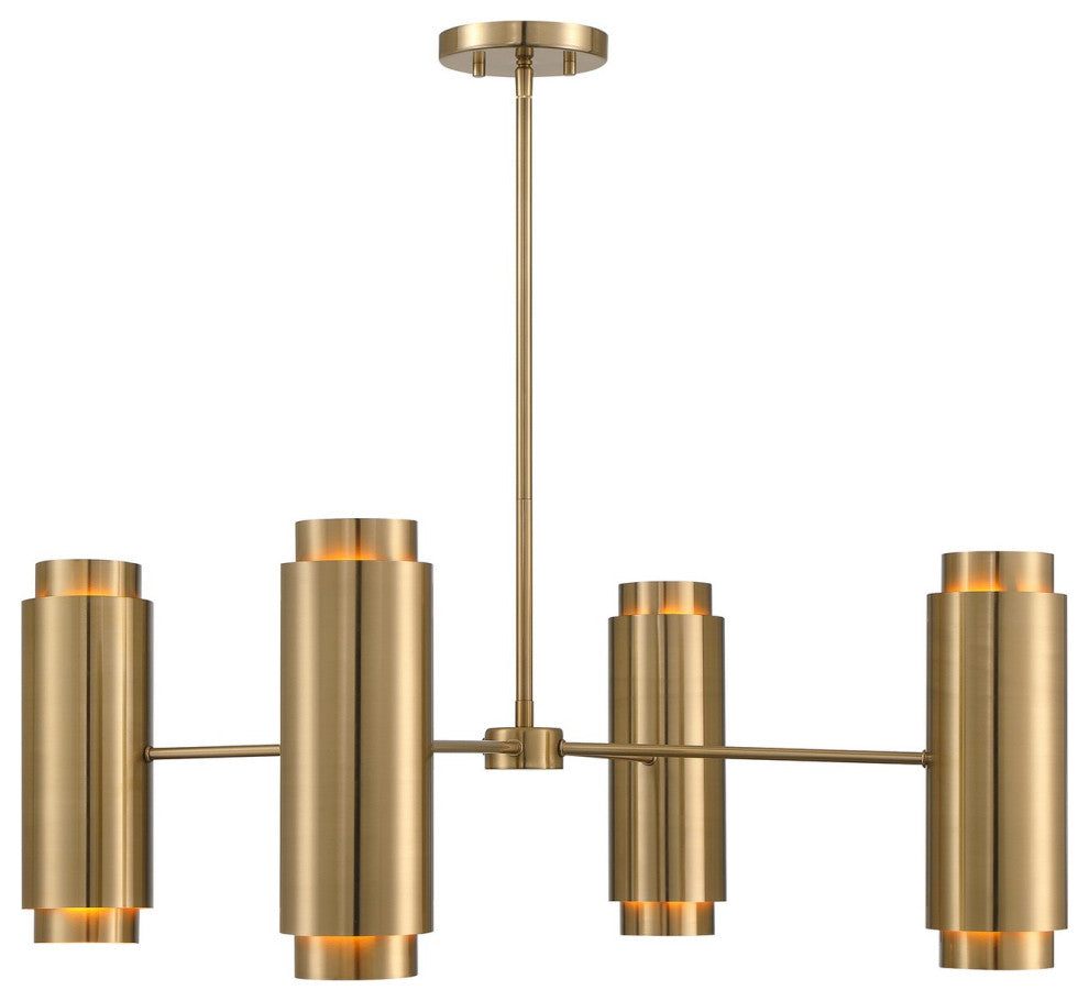 Lio 8-Light Chandelier, Noble Brass by Breegan Jane