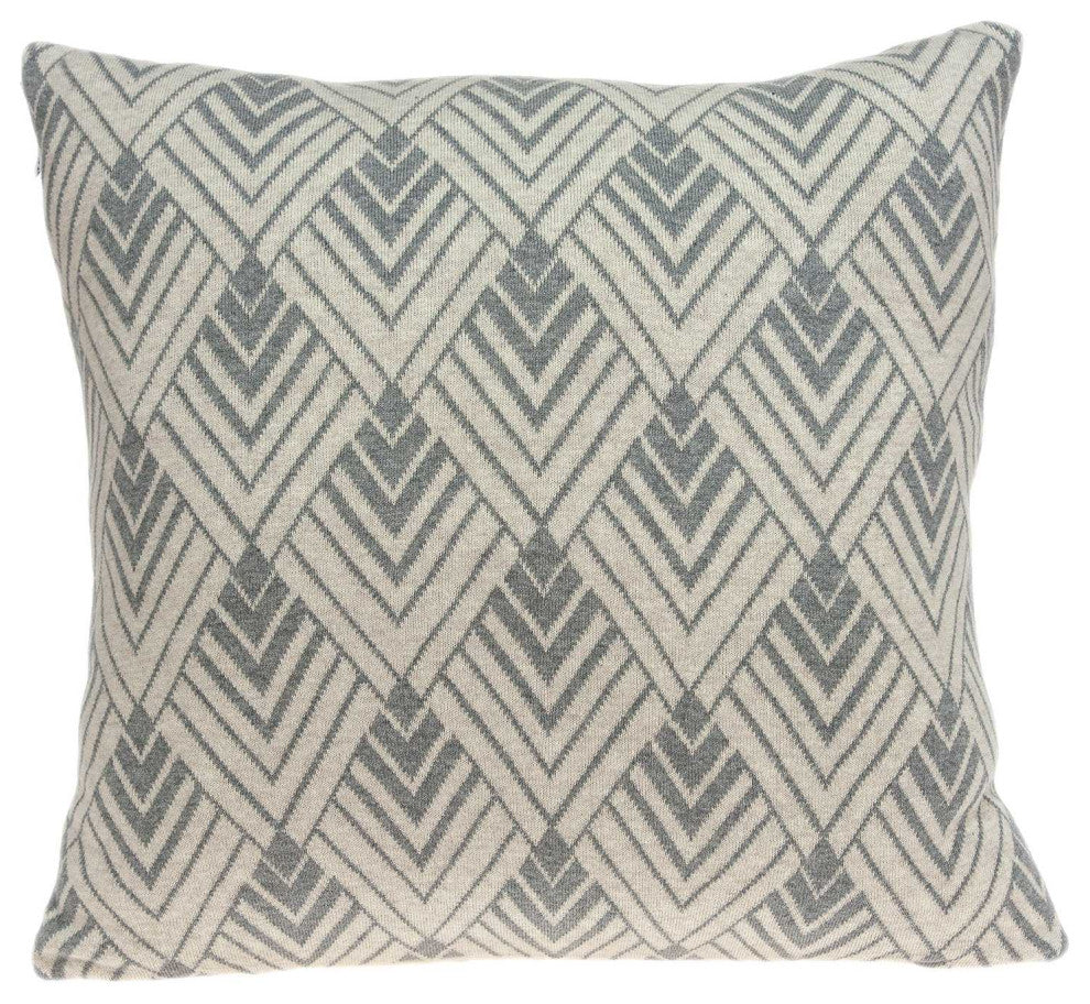 HomeRoots 20" x 0.5" x 20" Stunning Transitional Tan Cotton Pillow Cover