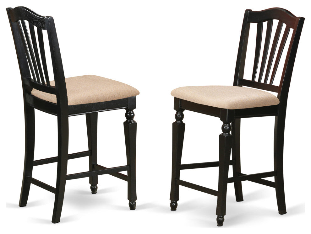 5 Pc Dining Counter Height Set - Kitchen Dinette Table, 4 Counter Height Stool