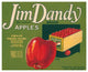 "Jim Dandy Brand Apples" Digital Paper Print by Retrolabel, 42"x34"