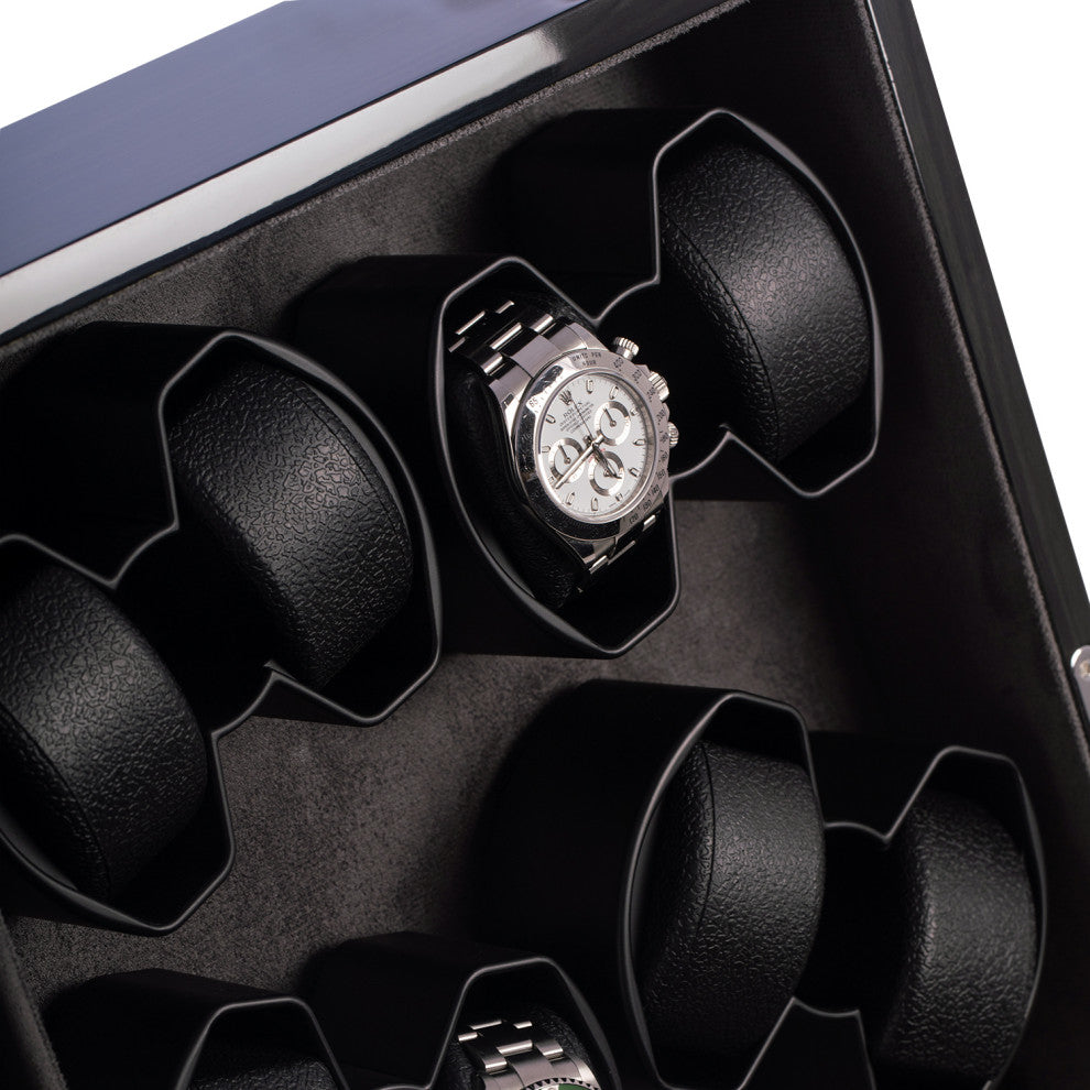 Ash Wood High Lacquer Eight Watch Winder and 4 Watch Storage Case