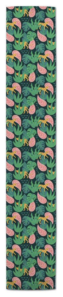 Tropical Cheetahs 16x90 Cotton Twill Runner