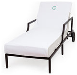 Linum Home Textiles Personalized Standard Size Chaise Lounge Cover, G