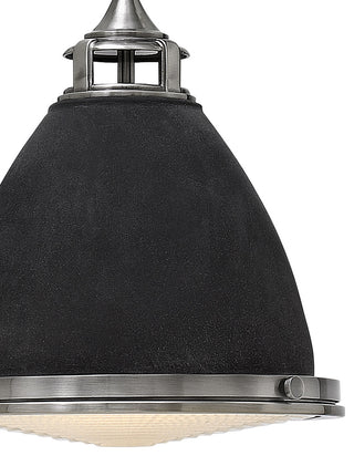 Hinkley Amelia Medium Pendant, Aged Zinc