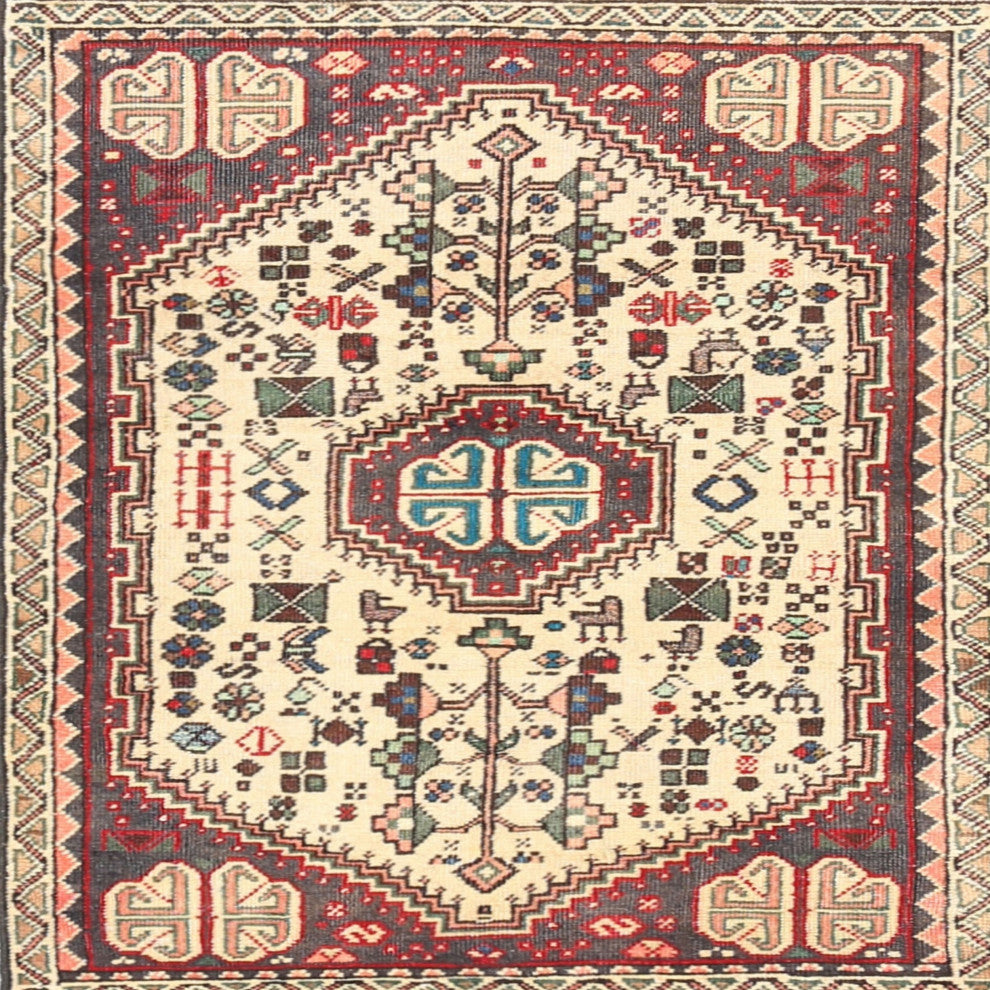 Ahgly Company Indoor Square Traditional Area Rugs, 6' Square