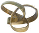 Aluminum Knot Sculpture, 7", Gold