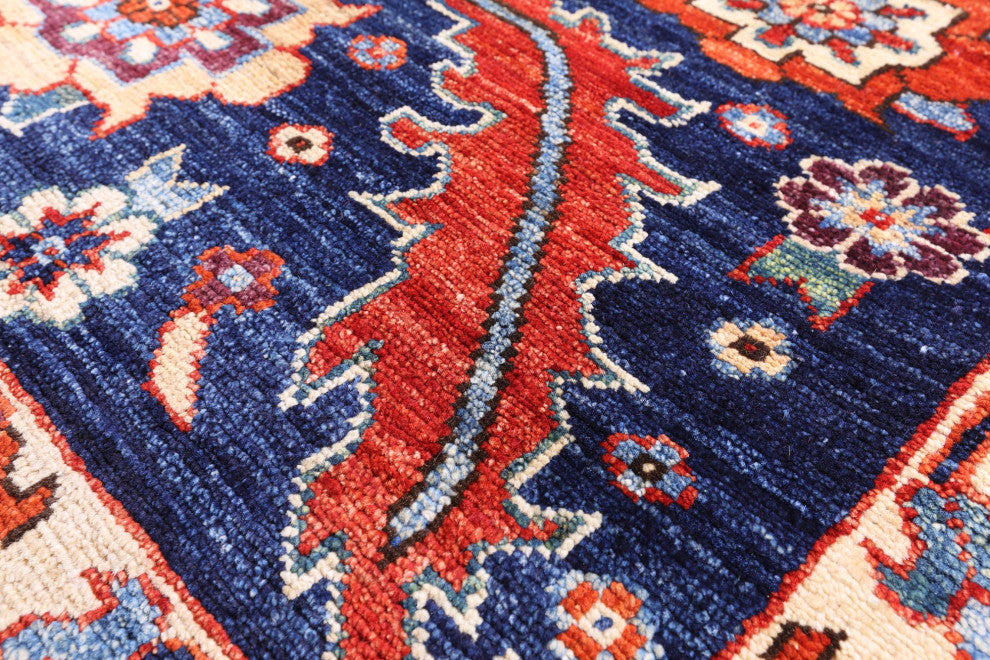 8' 1" X 9' 9" Persian Fine Serapi Hand-Knotted Wool Rug - Q12660