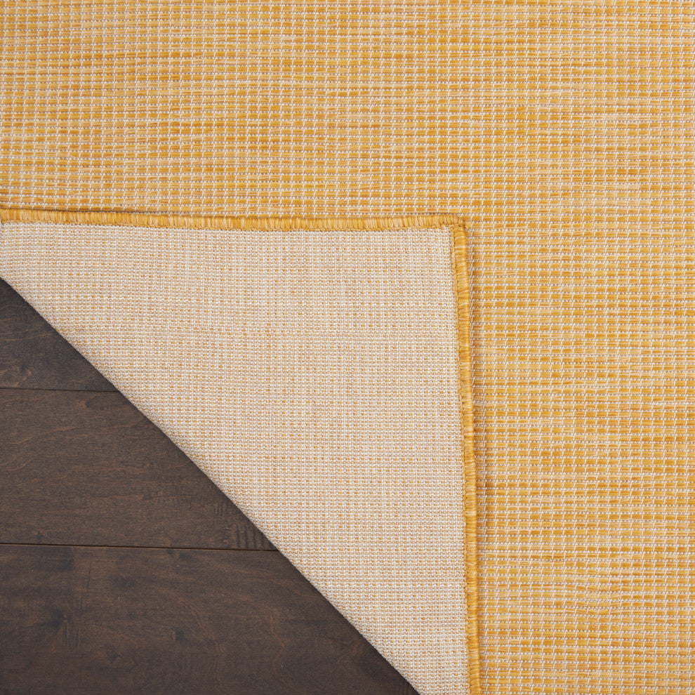 Nourison Positano Contemporary Area Rug, Yellow, 2'2"x8' Runner
