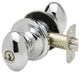 Keyed Entry Knob, Polished Stainless