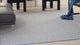 Nourison Courtyard 7' x 10' Ivory Blue Modern Area Rug