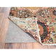 White, Mamluk Design, Soft Wool, Hand Knotted, Runner Oriental Rug, 2'5"x10'3"