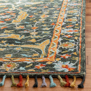 Safavieh Aspen Apn116X Bohemian Rug, Olive/Rust, 2'3"x7'0" Runner