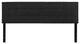 Bedford Tufted Upholstered King Size Headboard in Black Fabric