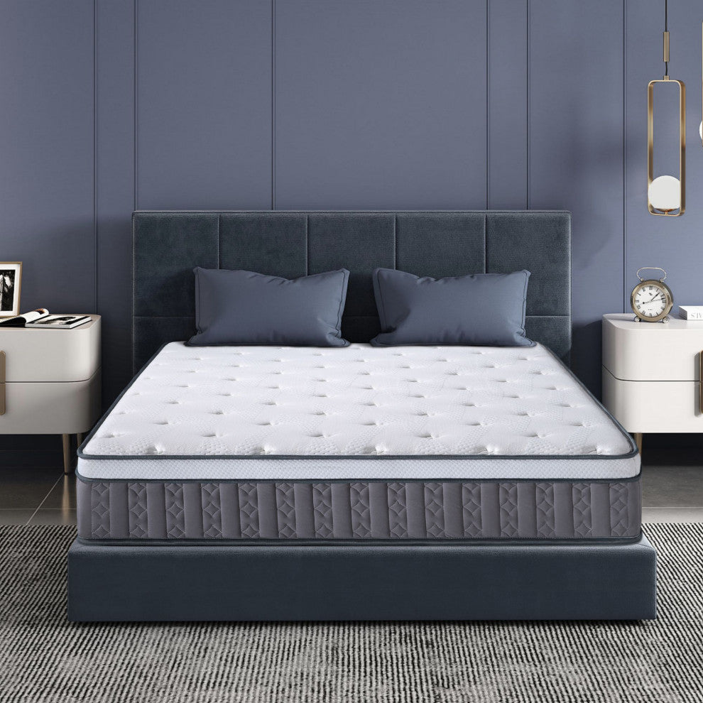 Breathable 12"? Plush Euro Top Gel Memory Foam Hybrid Mattress, King