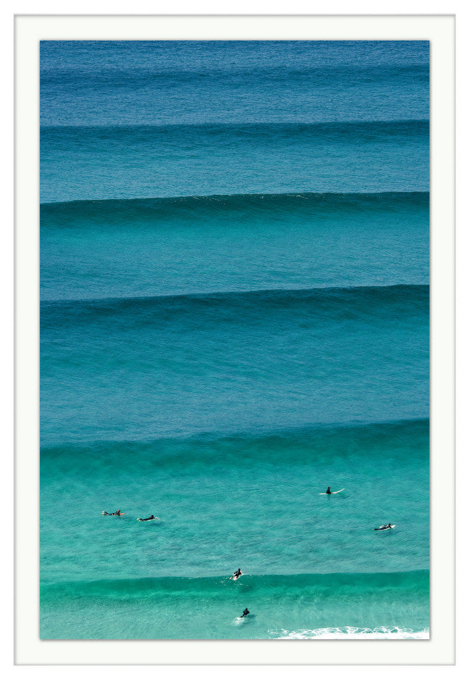 Rolling Surf Aerial, Giclee Reproduction Artwork