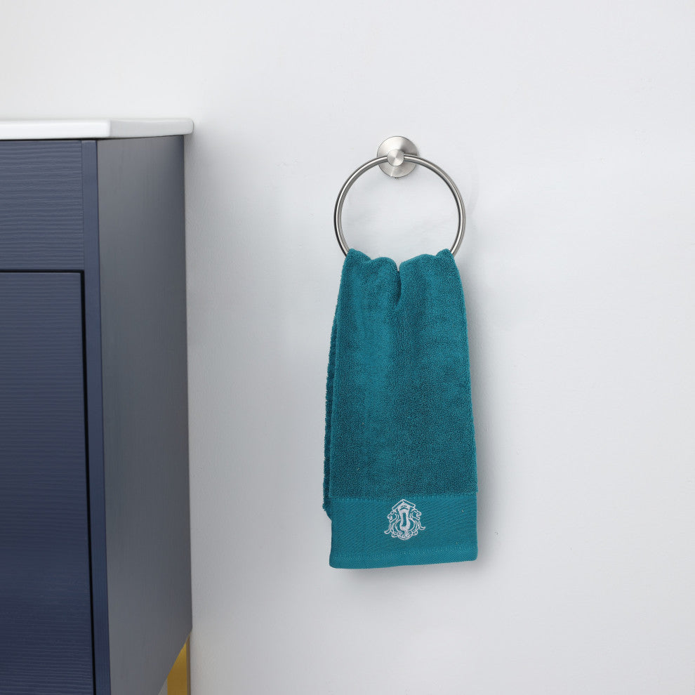 Elizabeth Wall Mounted Towel Ring in Satin Nickel