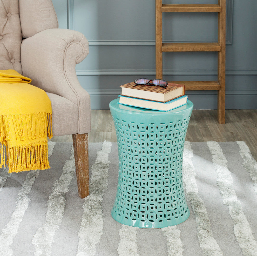 Safavieh Camilla Garden Stool, Aqua