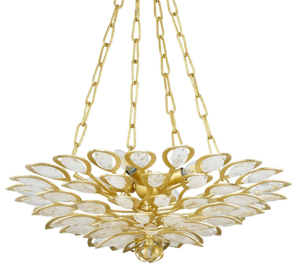 Corbett Lighting 363-24 Vittoria 4 Light 24"W Chandelier - Gold Leaf